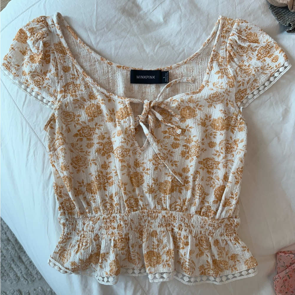 MINKPINK floral top from Revolve! Size small